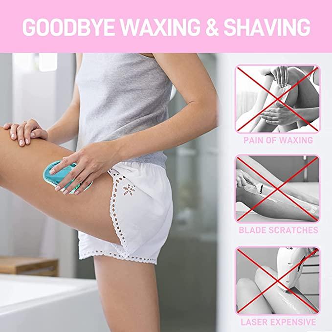 FLETIX™ Crystal Hair Eraser – Painless, Reusable & Eco-Friendly Hair Removal Tool for Women & Men (Arms, Legs, Back, Bikini)