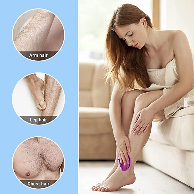 FLETIX™ Crystal Hair Eraser – Painless, Reusable & Eco-Friendly Hair Removal Tool for Women & Men (Arms, Legs, Back, Bikini)