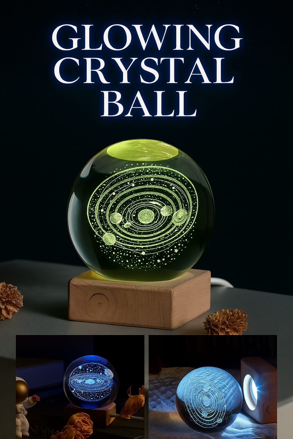 3D Crystal Lamp Ball(Assorted Design)