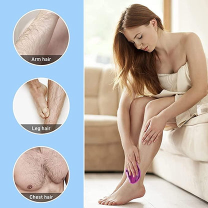 FLETIX™ Crystal Hair Eraser – Painless, Reusable & Eco-Friendly Hair Removal Tool for Women & Men (Arms, Legs, Back, Bikini)