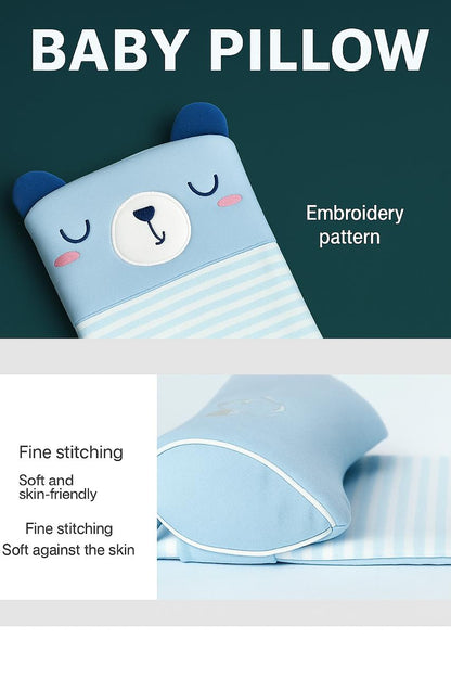Baby Head Shaping Pillow for Newborns – Orthopedic Support, Anti-Flat Head Design, Soft Cotton, 0-12 Months (Assorted Colours)