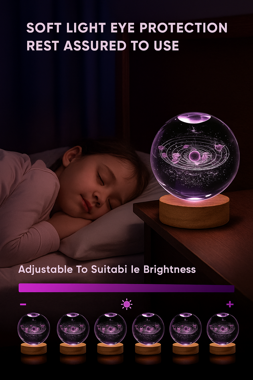 3D Crystal Lamp Ball(Assorted Design)
