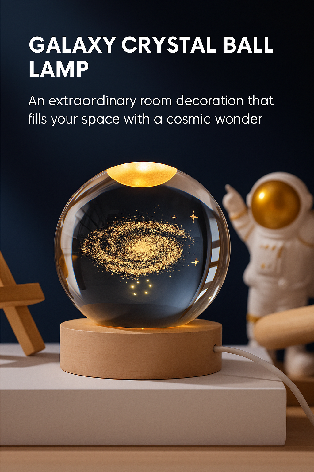 3D Crystal Lamp Ball(Assorted Design)