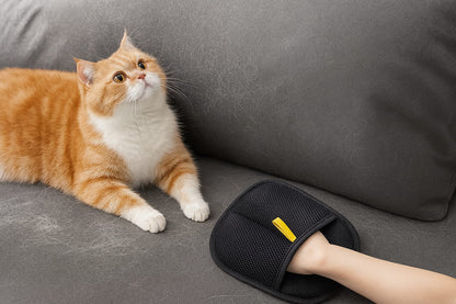 Pet Fur Removal Gloves – Grooming & Deshedding Tool for Dogs & Cats