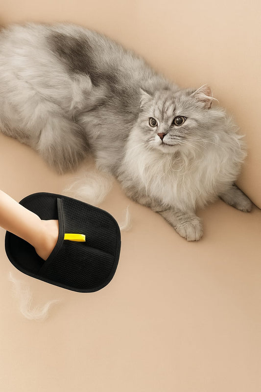 Pet Fur Removal Gloves – Grooming & Deshedding Tool for Dogs & Cats