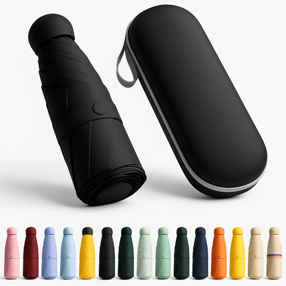 Mini Umbrella with Case for Men & Women (Manual Open)