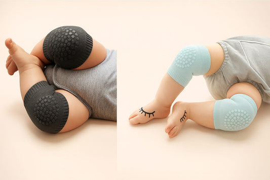 2 Pair Baby Knee Pads for Crawling Safety – Soft, Breathable & Non-Slip Protection for Infants & Toddlers