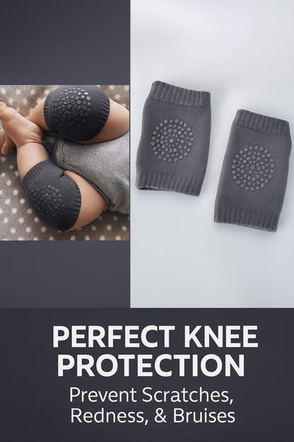 2 Pair Baby Knee Pads for Crawling Safety – Soft, Breathable & Non-Slip Protection for Infants & Toddlers